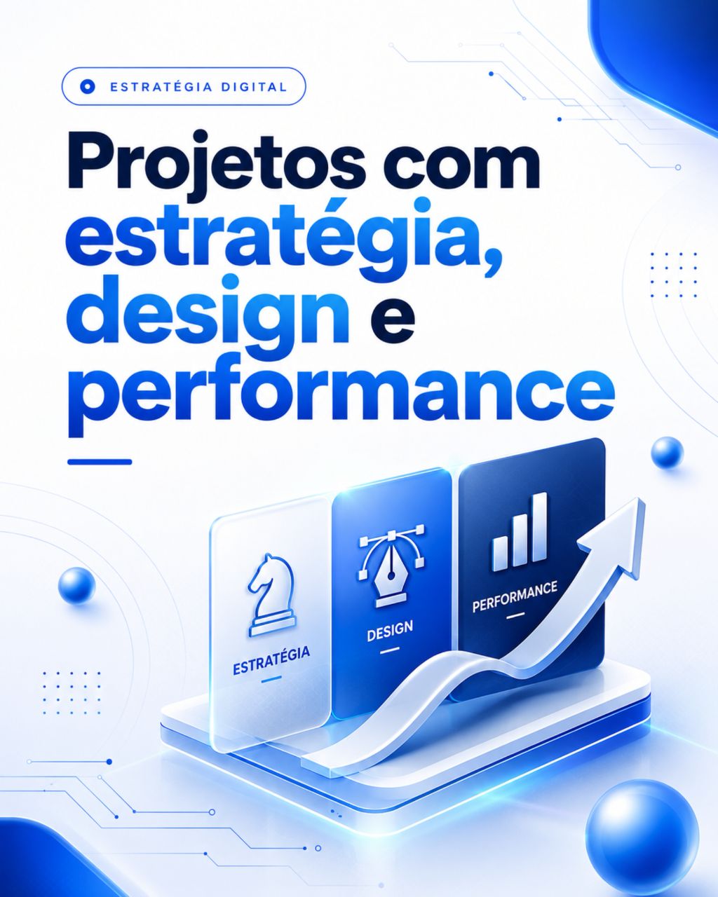 Projetos com estratégia, design e performance